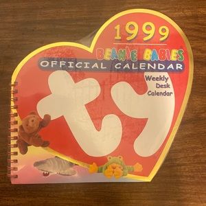 NWT!! Rare! 1999 Beanie Babies Official Calendar